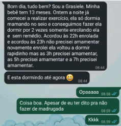 Print de mensagem de cliente