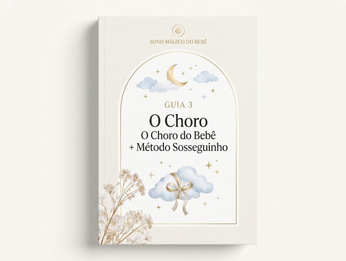 Capa do Guia 3: O Choro do Bebê + Método Sosseguinho